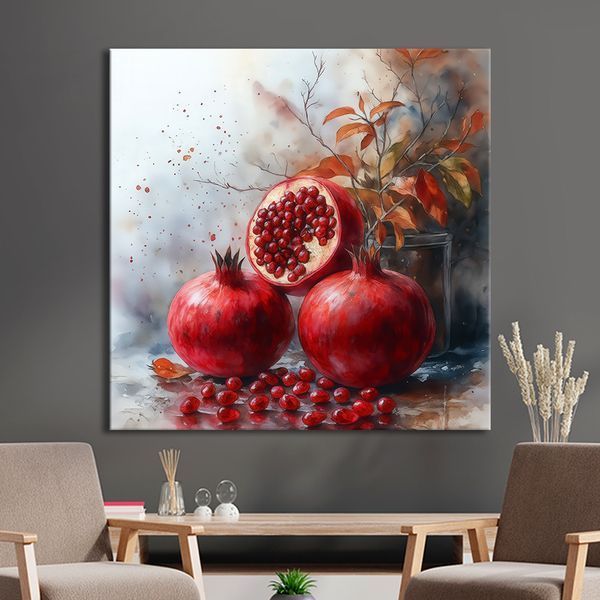 Картина Натюрморт стиглий гранат 80x80 см (ASH187_XL) (ASH187) фото