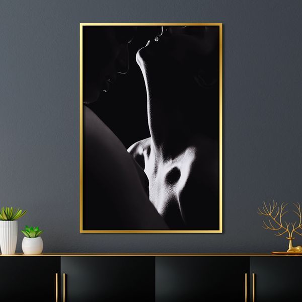 Картина Страстная пара в чёрно-белом цвете 50х35 см (ASH718_M) (ASH718) фото
