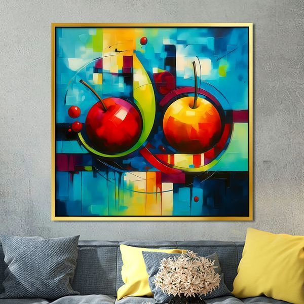 Картина Вишни на абстрактном фоне 35x35 см (ASH250_M) (ASH250) фото